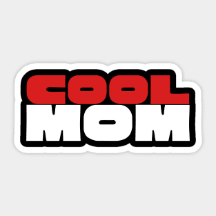 Cool Mom Typography Design Sticker